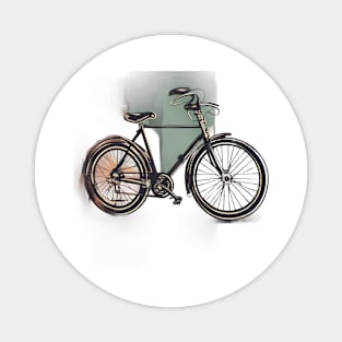 Vintage Cycling Delight The Cranky Bicycle Magnet